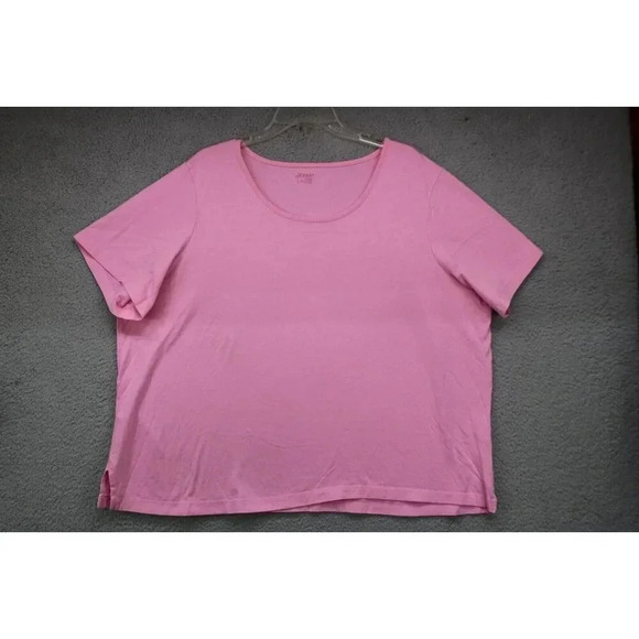 St. Johns Bay Pink Tee Shirt-Size 3XL - Picture 1 of 5
